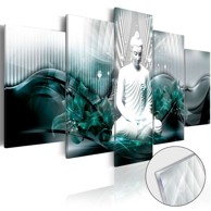 Slika na akrilnom staklu Azure Meditation [Glass] 100x50